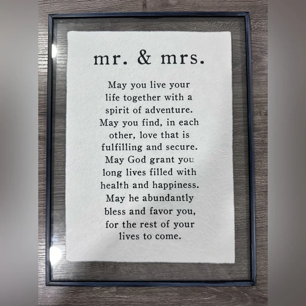 Mr. & Mrs. Plaque